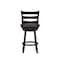Flash Furniture Liesel Wooden Classic Ladderback Swivel Counter Height Barstool w/Solid Wood Seat, Gray Wash Walnut ES-UN-31WS-24-GY-GG - alternate 8
